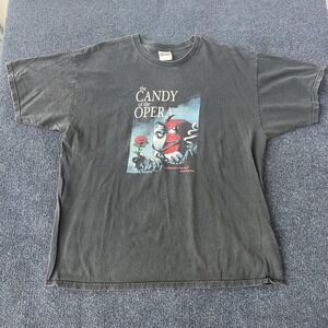 Vintage M&M's Candy of the Opera Shirt Mens XL Black Graphic Tee Funny 90s